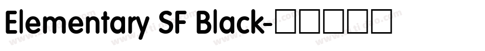 Elementary SF Black字体转换